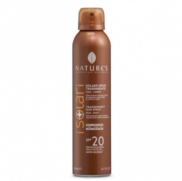 Spray solare trasparente SPF 20 200 ml