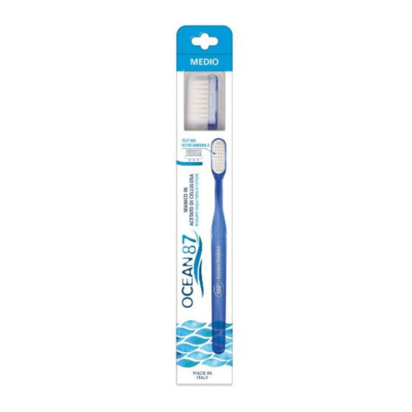 Spazzolino  Ocean87 testine intercambiabili setole medie