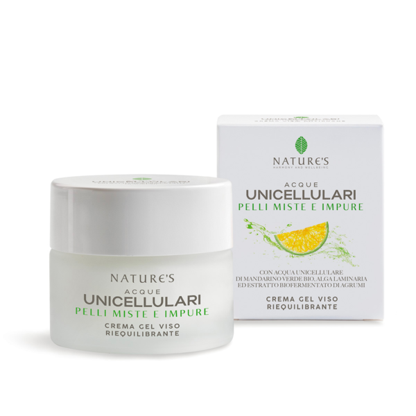 Crema gel viso riequilibrante acque unicellulari 50 ml