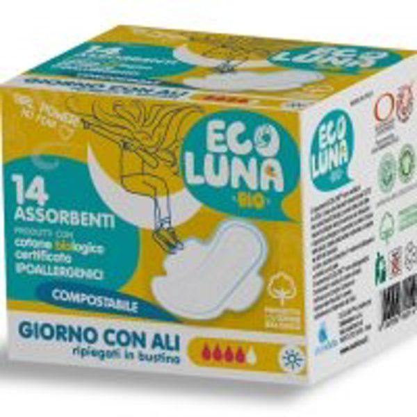 Assorbenti giorno con ali ripiegati 14 pezzi