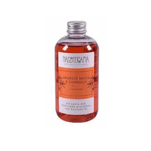 Ricarica per diffusore d'essenza con bastoncini arancio e cannella 250 ml