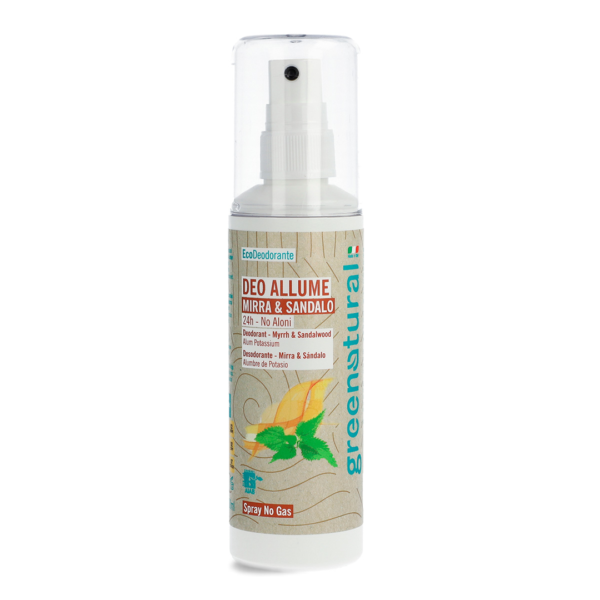Deodorante allume mirra e sandalo spray