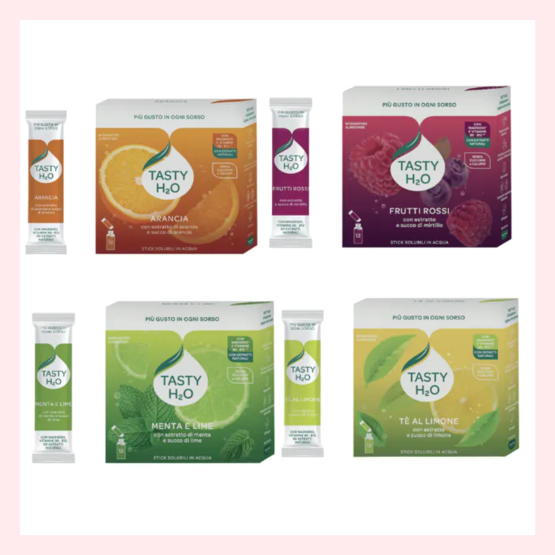 Tasty H2O 12 stick solubili in acqua gusto ananas