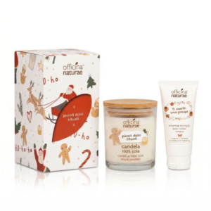 Kit regalo natale candela + crema corpo