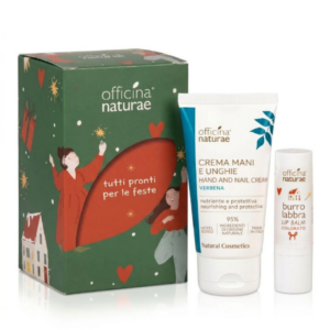 Kit regalo natale crema mani + balsamo labbra colorato