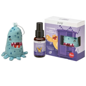 Spray scacciamostri con peluche azzurro